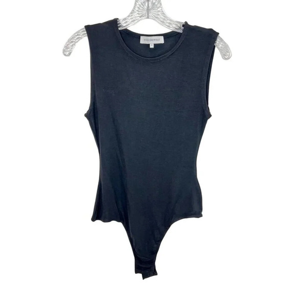 WeWoreWhat Sleeveless Bodysuit Revolve Black Bodysuit - Size M - Picture 1 of 6